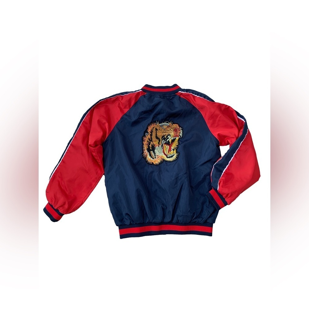 Lola + the Boys Size 12 Tiger Flash Varsity Bomber Jacket